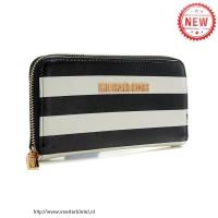 michael kors jet set striped zip klein zwart wit portefeuilles Handtas Model nal0y444